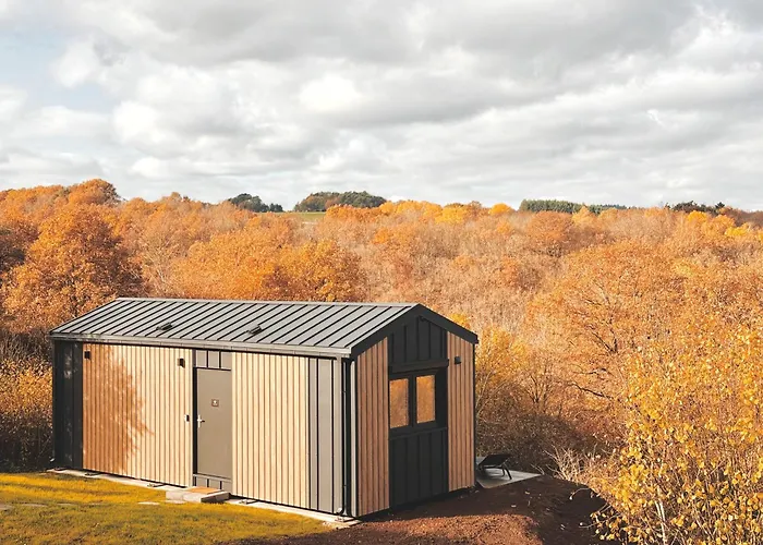 度假居 Eulennest Tiny House Mit Whirlpool Und Sauna