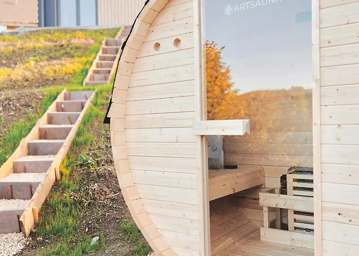 Eulennest Tiny House Mit Whirlpool Und Sauna 度假居
